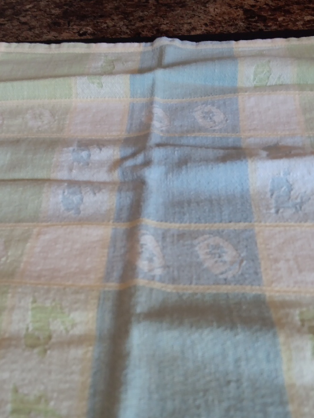 Pastel Plaid Napkins in Yellow Blue, Green, Cream